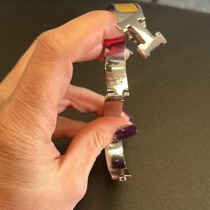 Hermès Silver and Yellow Bracelet